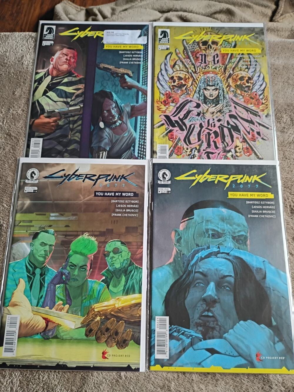 Cyberpunk 2077 You Have My Word #1 2 3 4 Complete Series Dark Horse Comics Vf/Nm